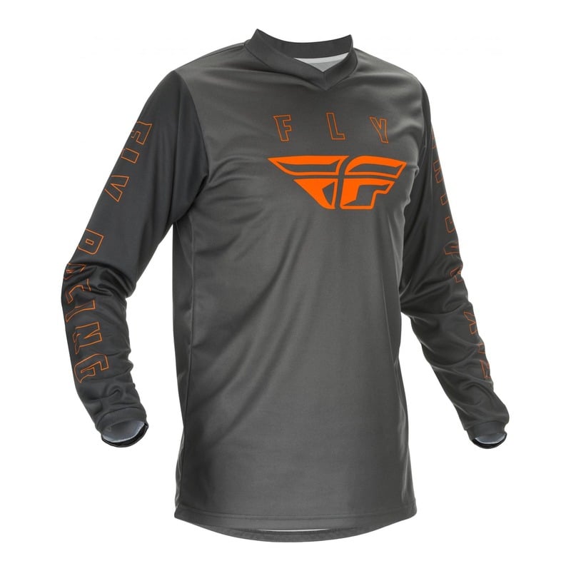 Maillot cross Fly Racing F-16 gris/orange