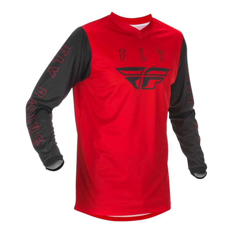Maillot cross Fly Racing F-16 rouge/noir- S