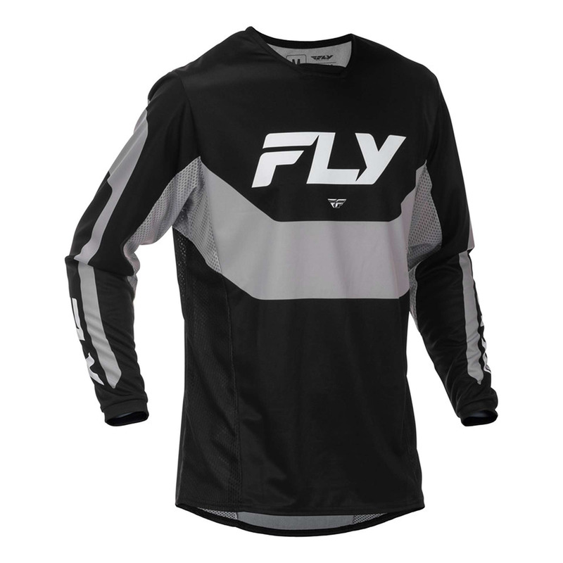 Maillot cross Fly Racing Kinetic black/grey- M