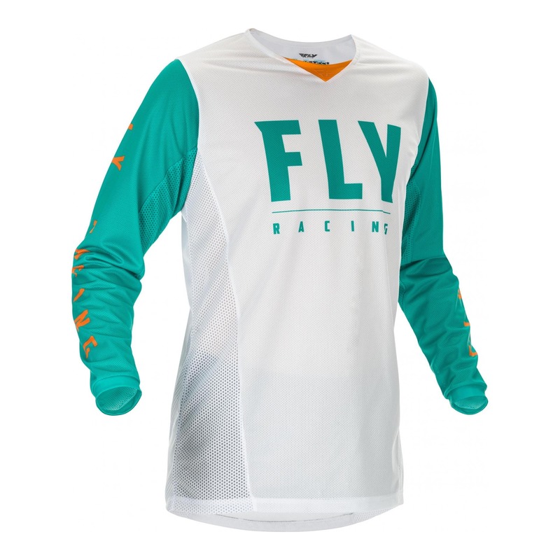 Maillot cross Fly Racing Kinetic Mesh rouge/noir blanc/turquoise/orang