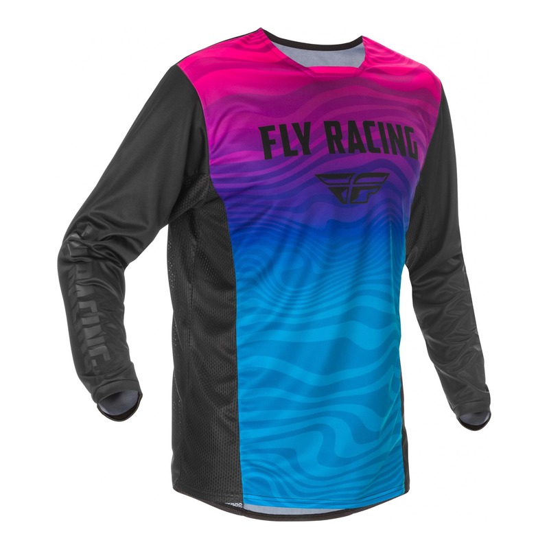 Maillot cross Fly Racing Kinetic S.E. noir/rose/bleu- 2XL