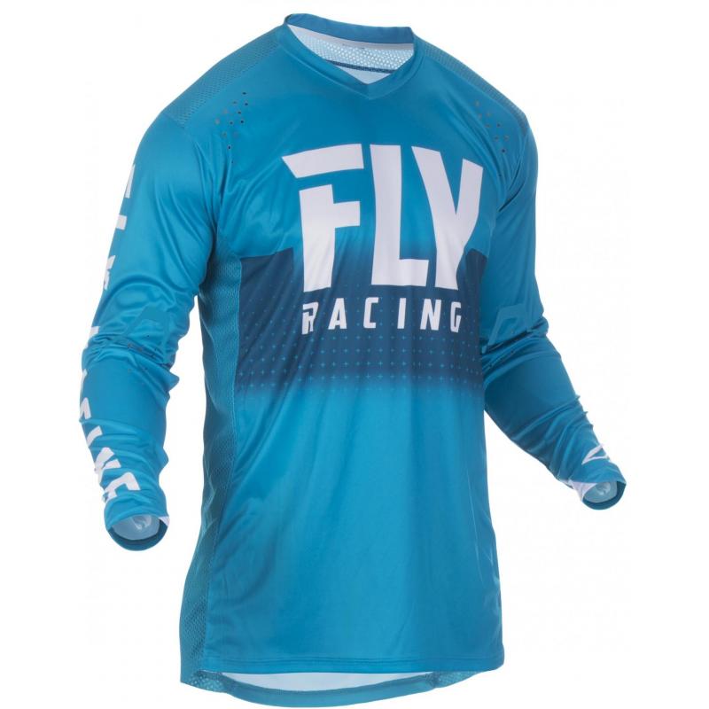 Maillot cross Fly Racing Lite Hydrogen bleu/blanc- L