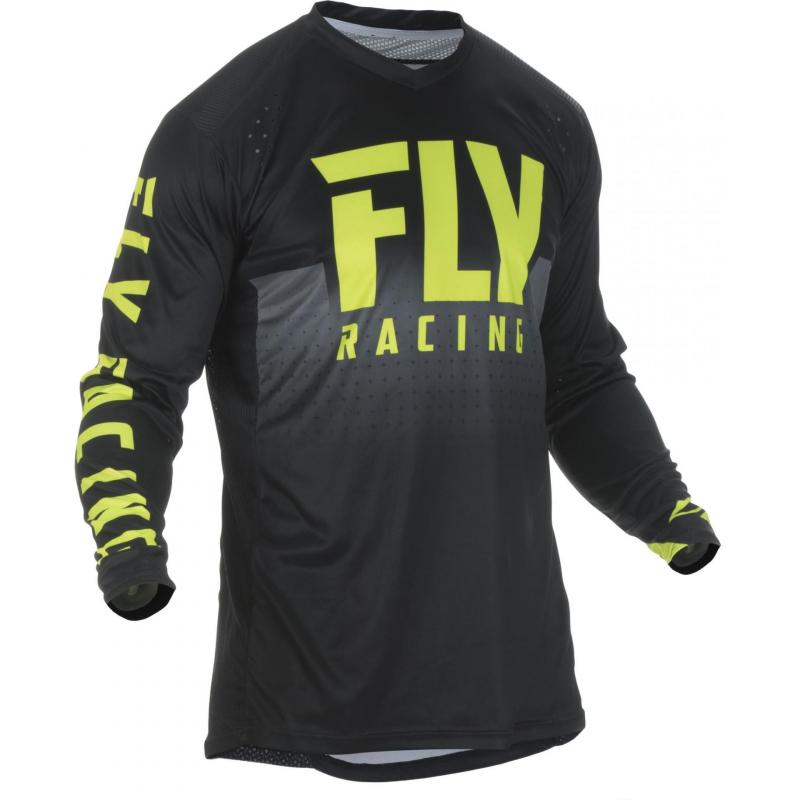 Maillot cross Fly Racing Lite Hydrogen jaune/noir- S