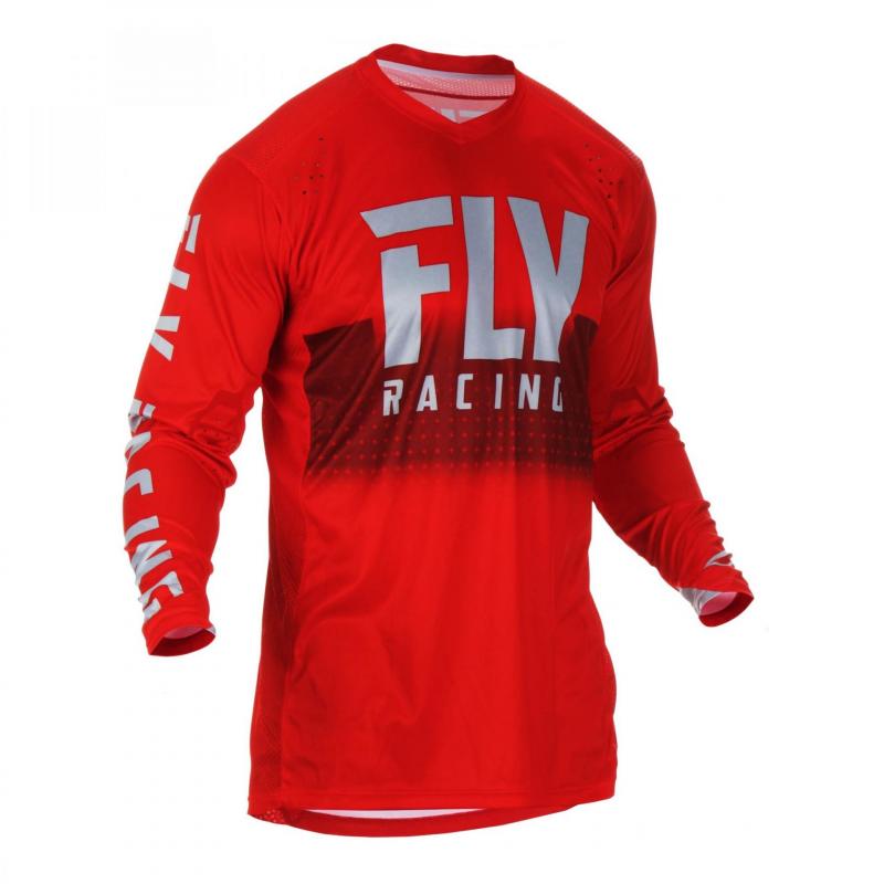 Maillot cross Fly Racing Lite Hydrogen rouge/gris- S