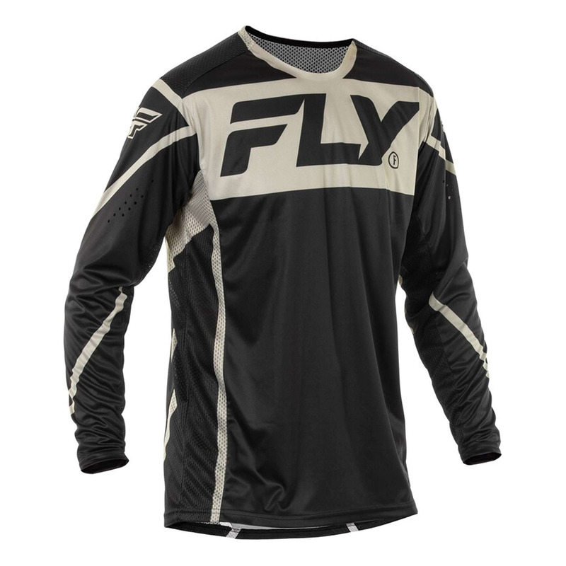 Maillot cross Fly Racing Lite noir/gris