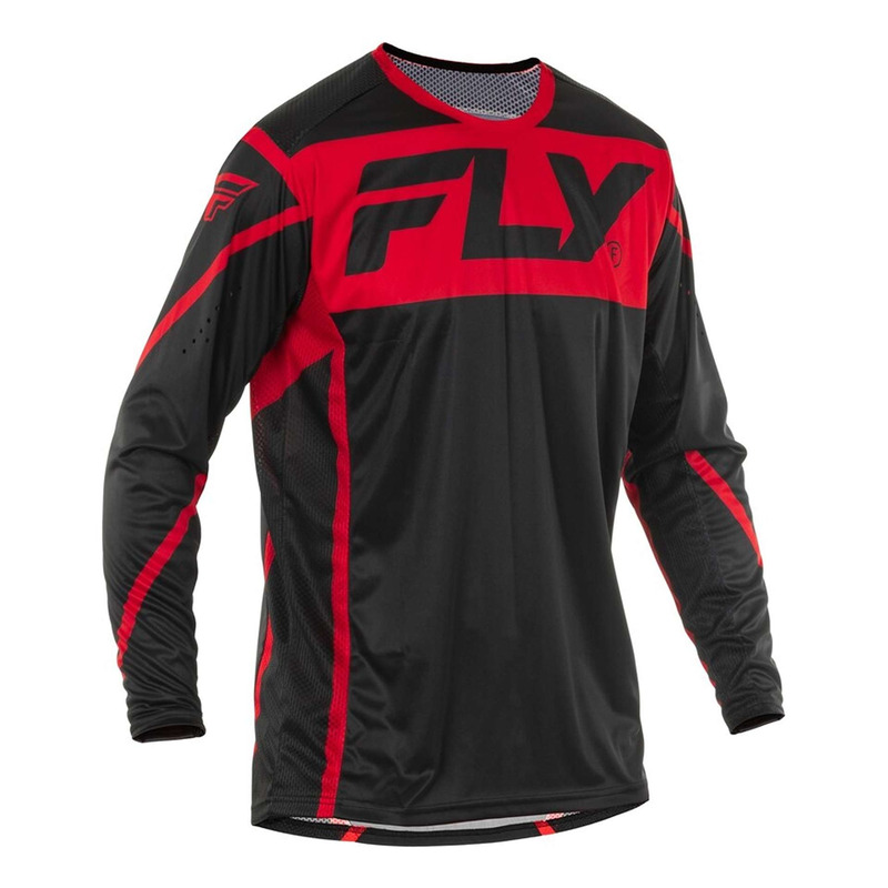 Maillot cross Fly Racing Lite noir/rouge