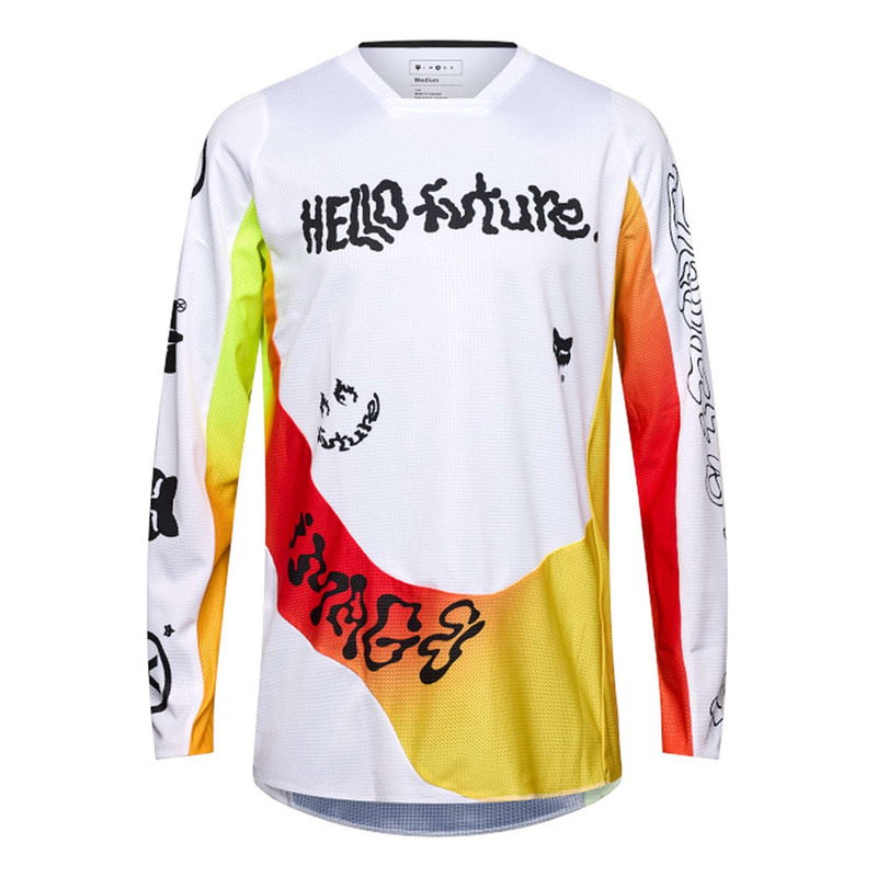 Maillot cross Fox Racing 180 Hello Future white