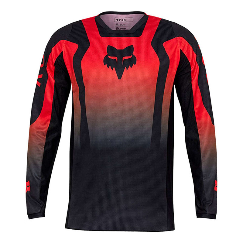 Maillot cross Fox Racing 180 Lean red fluo
