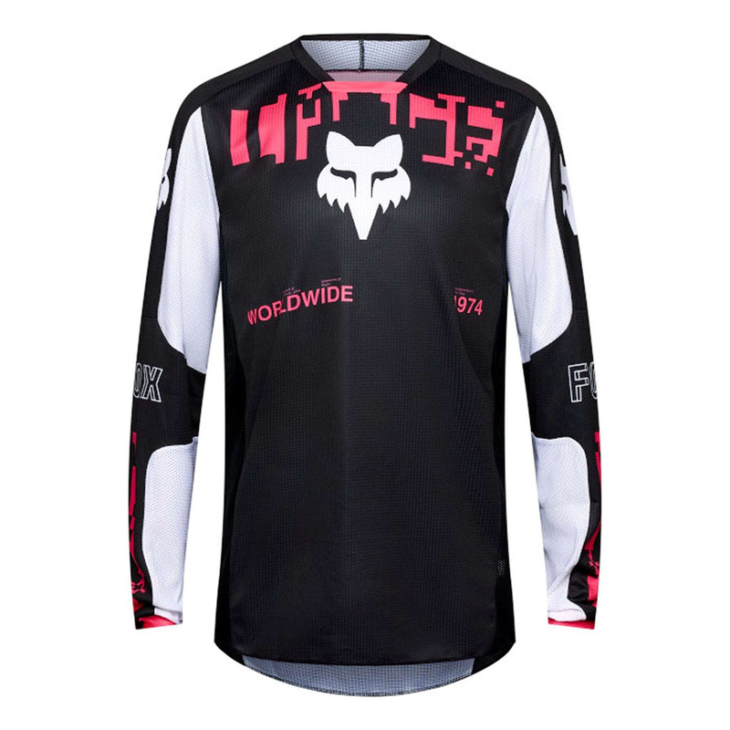 Maillot cross Fox Racing Digi Image black/pink