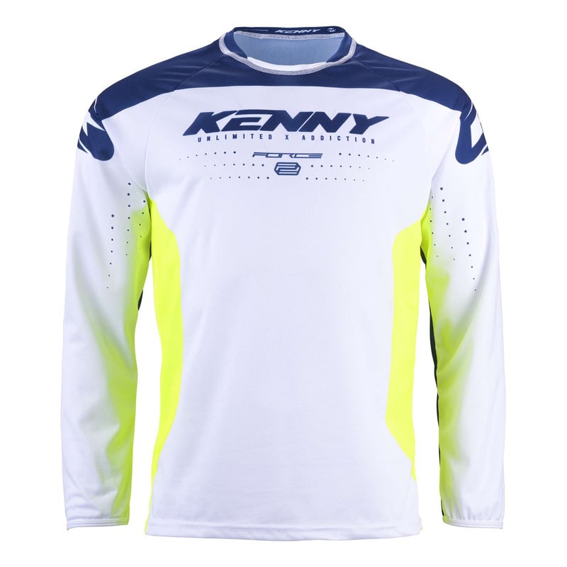 Maillot cross Kenny Force navy/jaune fluo