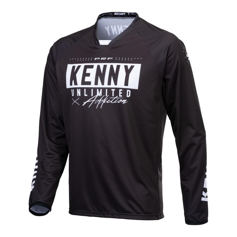 Maillot cross Kenny Performance Solid noir