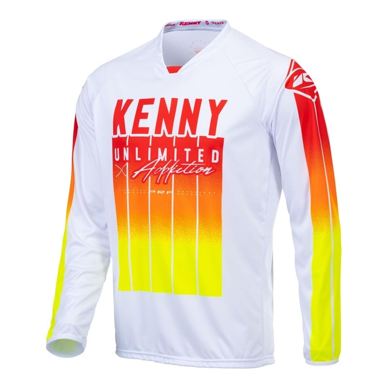 Maillot cross Kenny Performance Stripes rouge