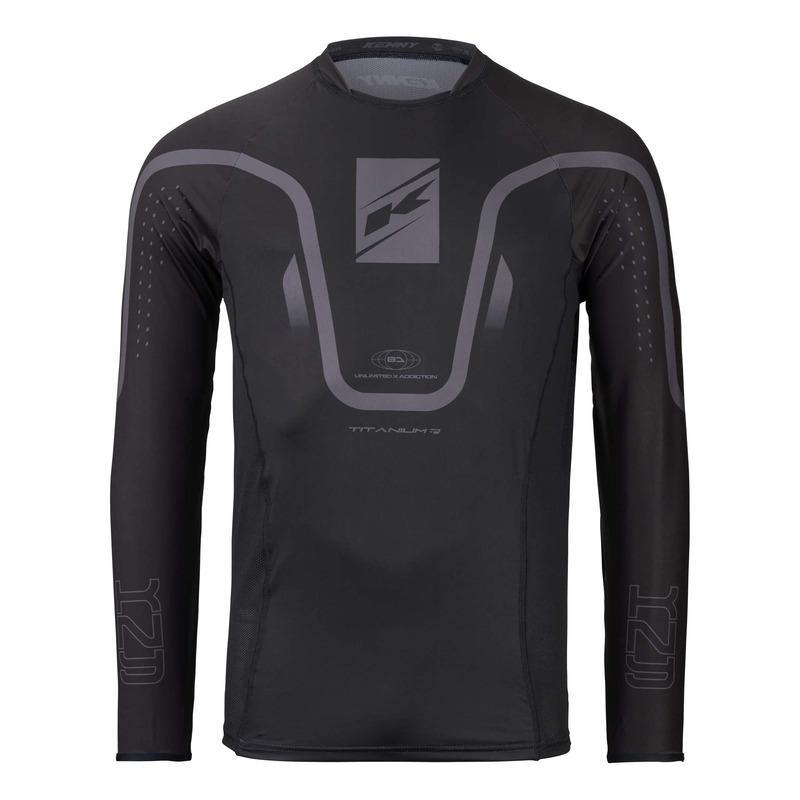 Maillot cross Kenny Titanium black- S