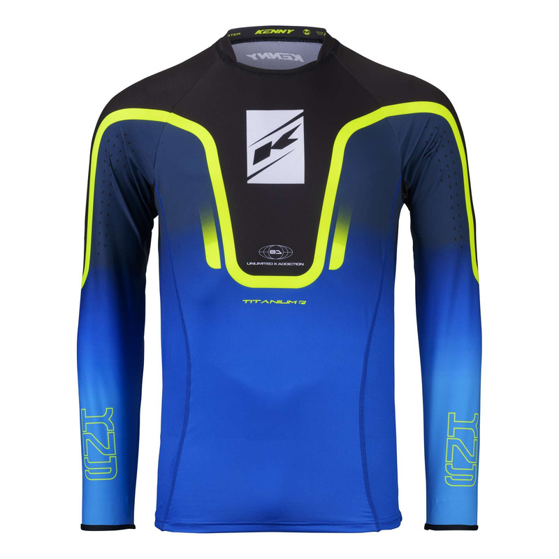 Maillot cross Kenny Titanium Gradient blue- S