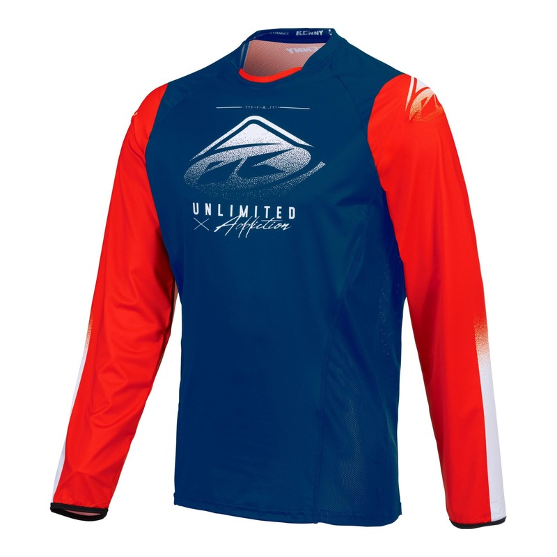 Maillot cross Kenny Titanium rouge/bleu- M