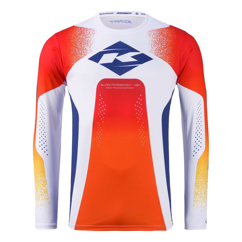 Maillot cross Kenny Track Blast orange/white