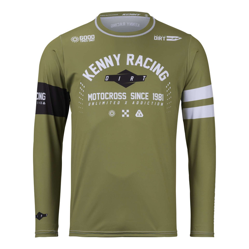 Maillot cross Kenny Track Dirt kaki