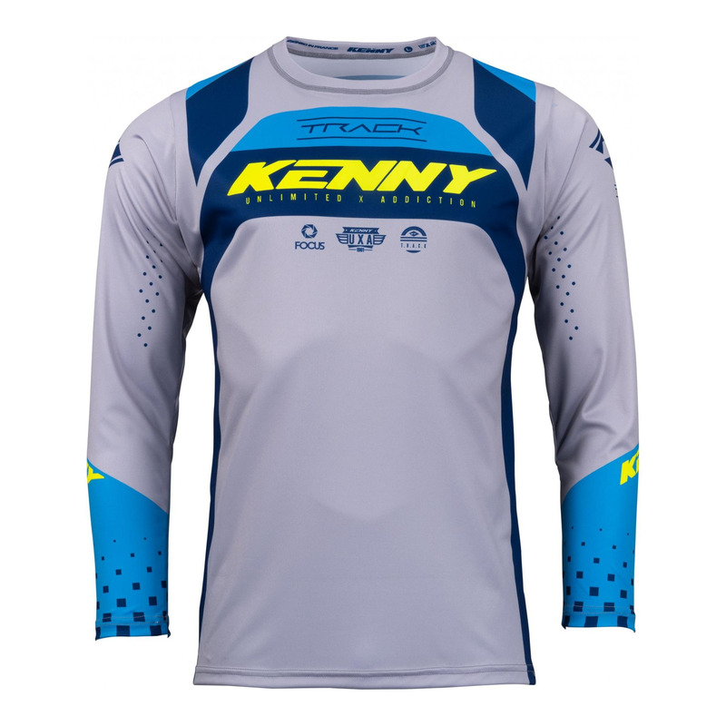 Maillot cross Kenny Track Focus navy/jaune fluo