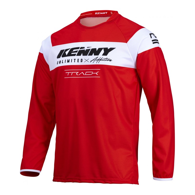 Maillot cross Kenny Track Raw rouge/blanc 2022