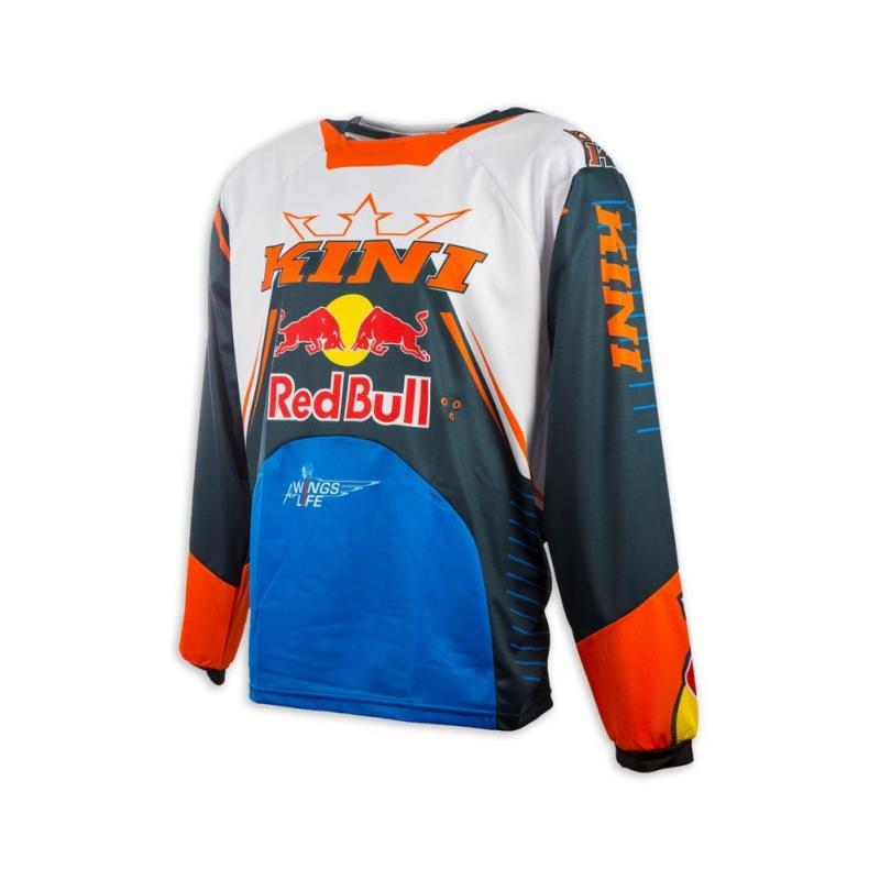 Maillot cross Kini Red Bull Competition bleu marine/orange- S