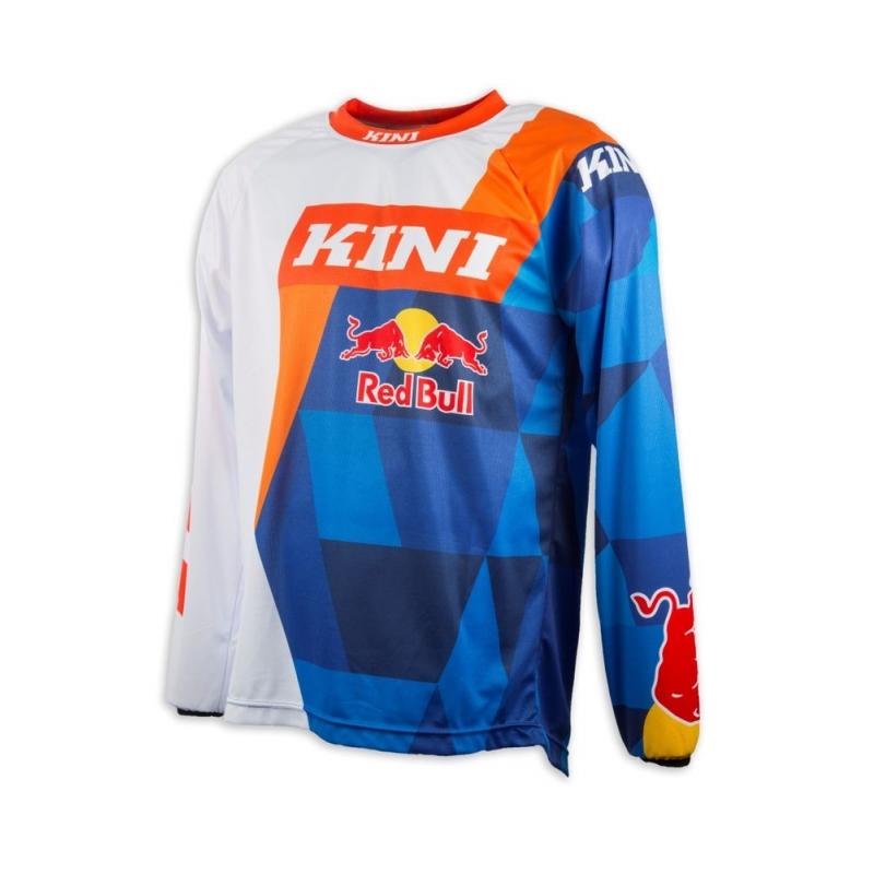 Maillot cross Kini Red Bull Vintage orange/bleu- S