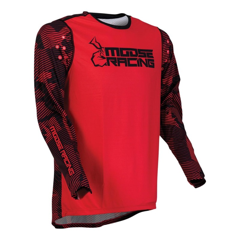 Maillot cross Moose Racing Agroid rouge/noir