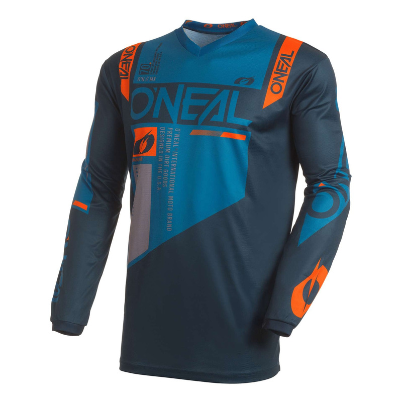 Maillot cross O’Neal Element Factor blue/orange