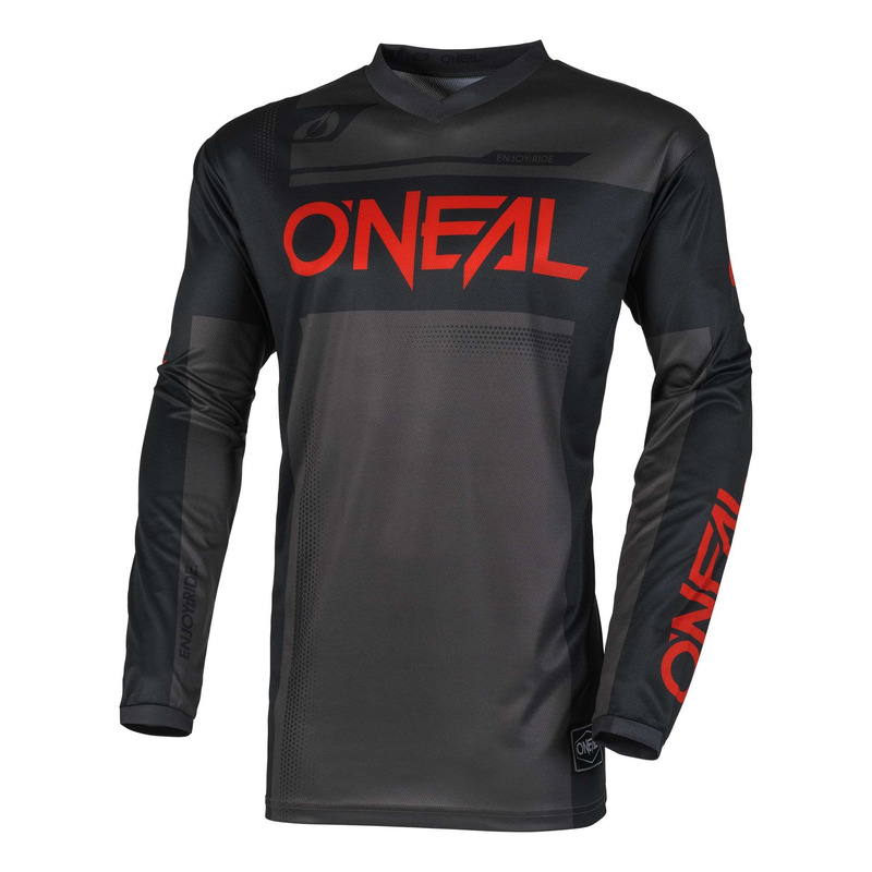 Maillot cross O'Neal Element Racewear black/gray/red
