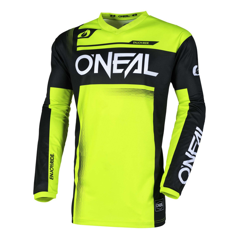 Maillot cross O'Neal Element Racewear black/neon yellow