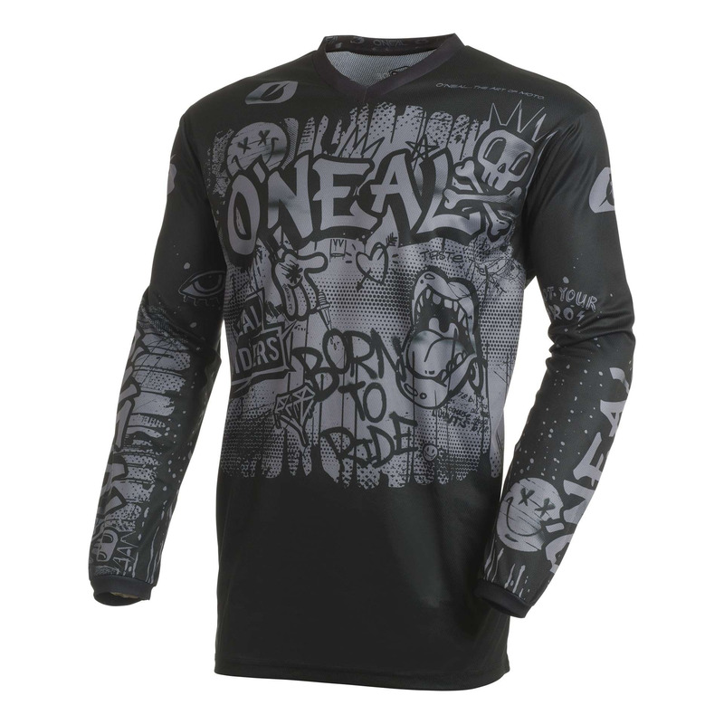 Maillot cross O’Neal Element Rancid V27 black/gray