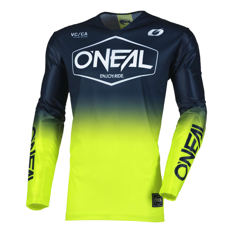 Maillot cross O’Neal Mayhem Hexx V.25 blue/neon yellow