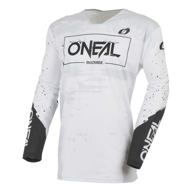 Maillot cross O’Neal Mayhem Paint V27 white/black