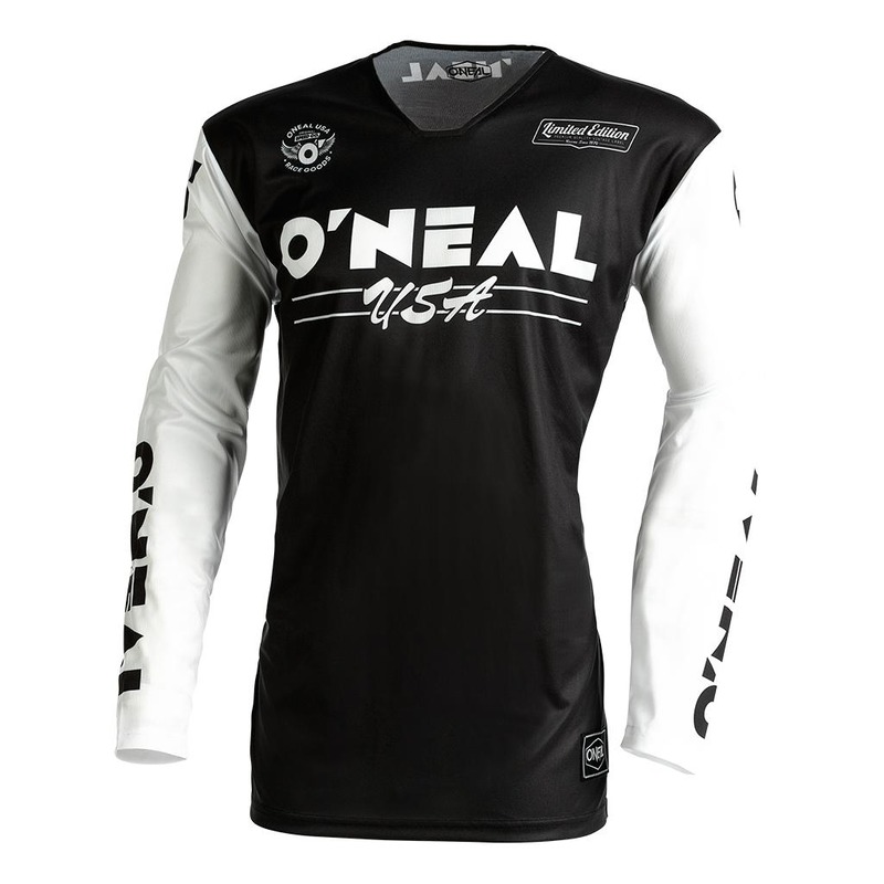 Maillot cross O'Neal Mayhem Scarz V.22 noir/blanc- S