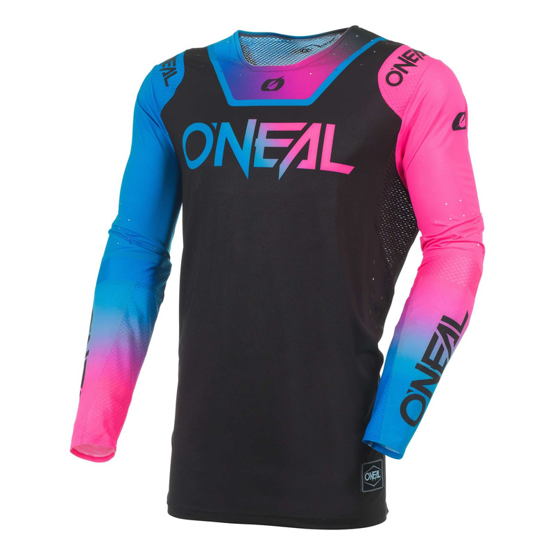 Maillot cross O’Neal Prodigy Five Six V27 black/neon pink