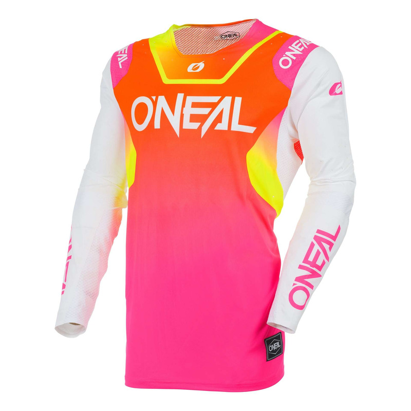 Maillot cross O’Neal Prodigy Five Six V27 white/neon