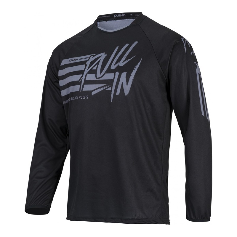 Maillot cross Pull-in Challenger Original Stripes noir- S