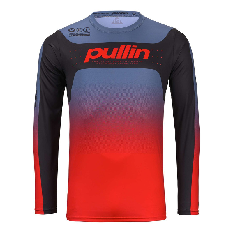 Maillot cross Pull-In Master gradient grey/red- S