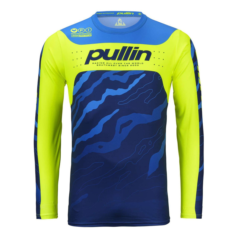 Maillot cross Pull-In Master Race camo/navy neon- S