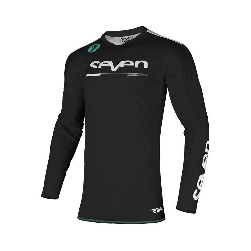 Maillot cross Seven Rival Rampart noir- S