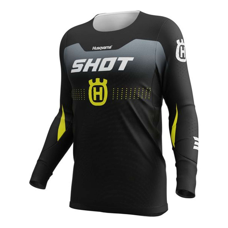Maillot cross Shot Aerolite HVA black/grey