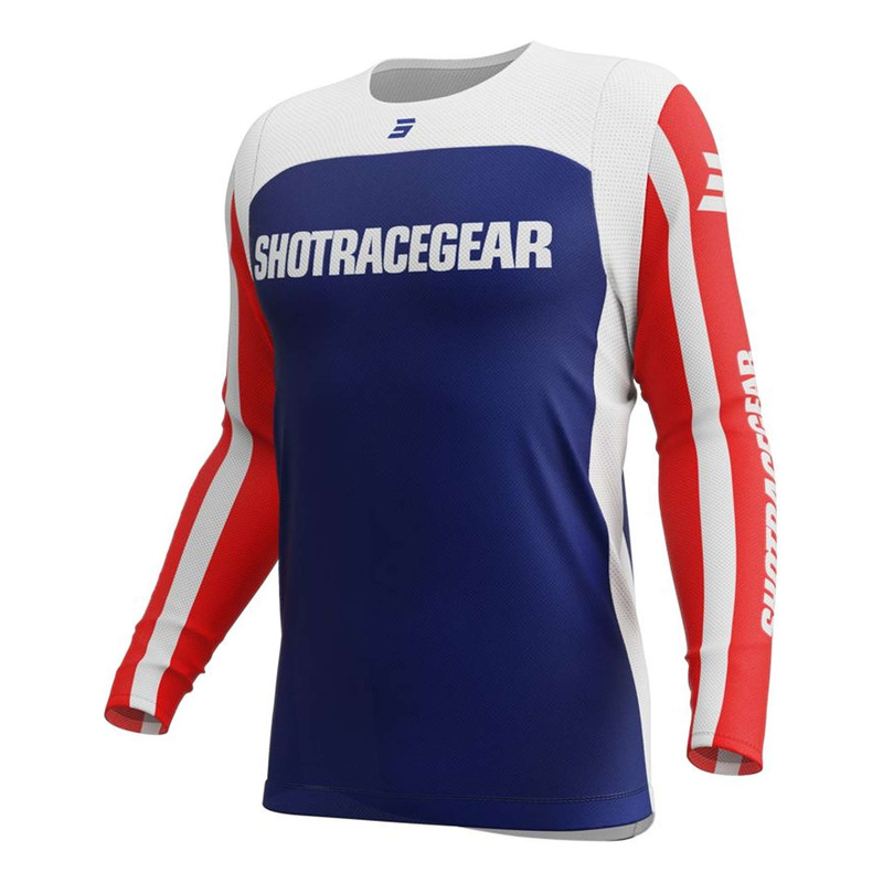 Maillot cross Shot Contact Mythic blue/red