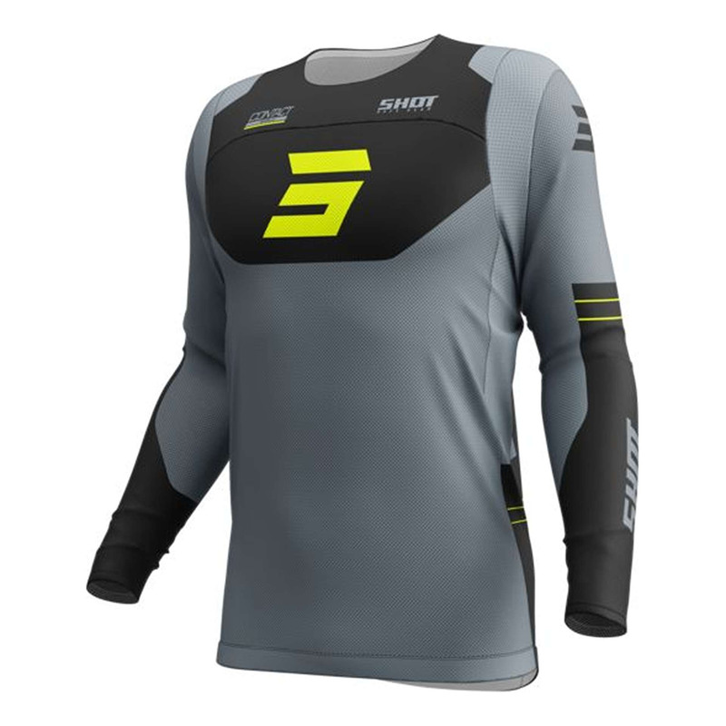 Maillot cross Shot Contact Shield neon yellow
