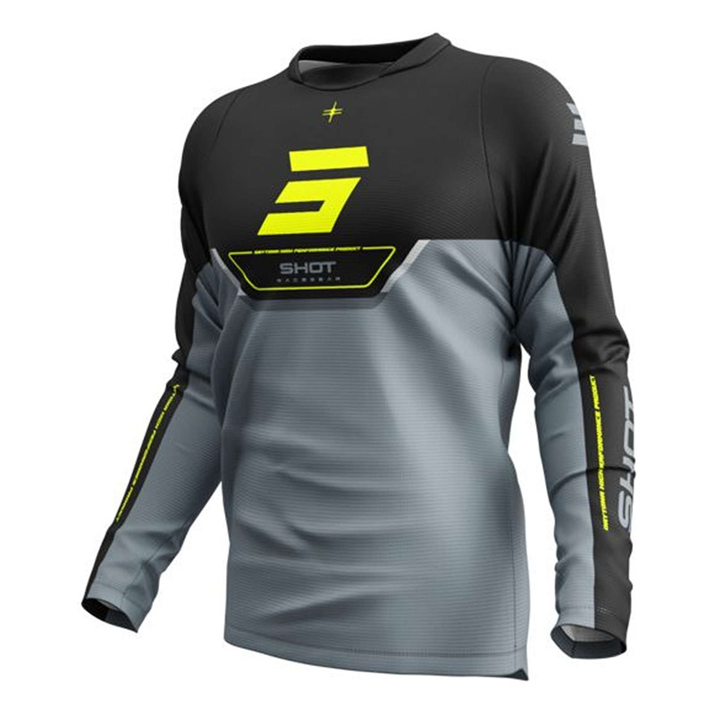 Maillot cross Shot Devo Daytona neon yellow