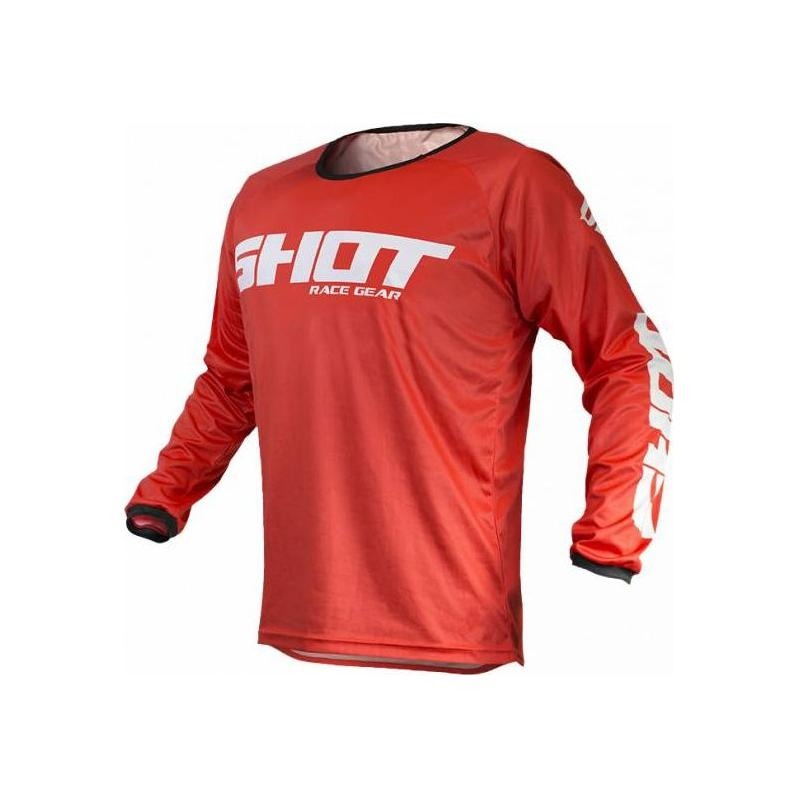 Maillot cross Shot Devo Raw rouge- S