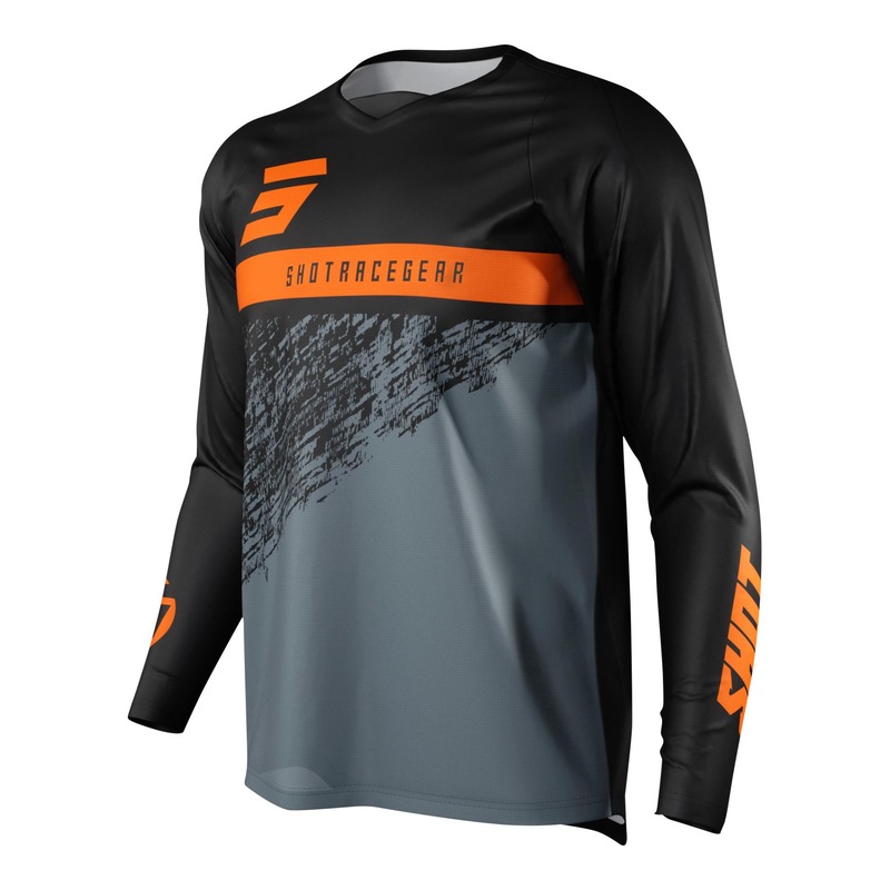 Maillot cross Shot Devo Roll orange/gris/noir- S
