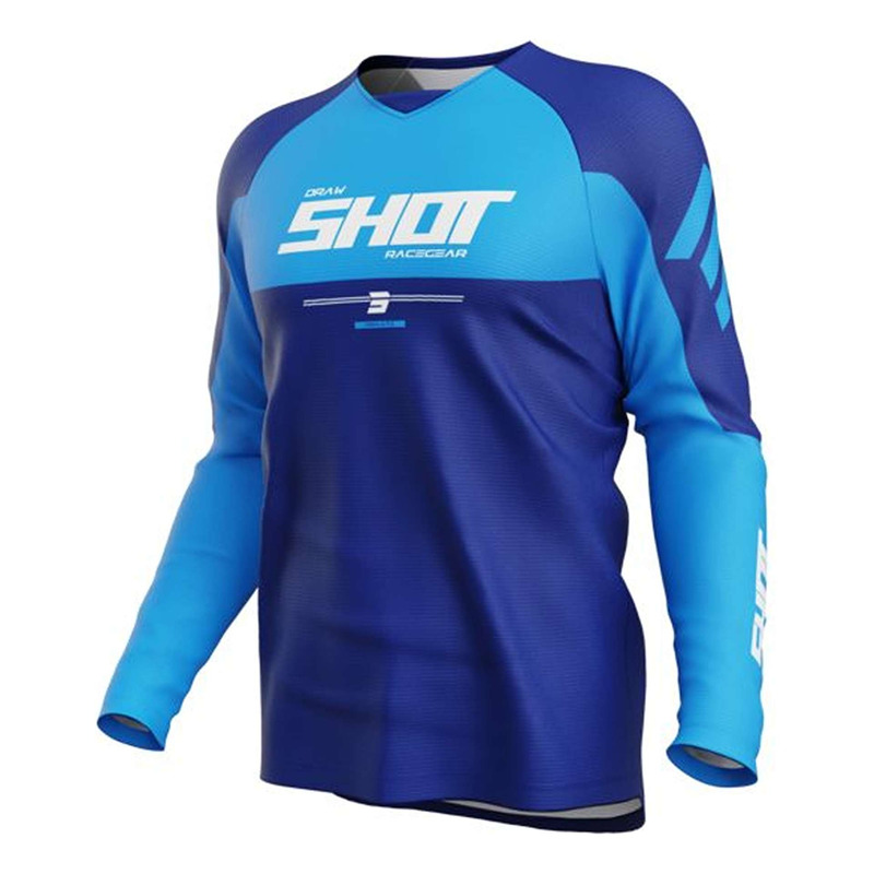 Maillot cross Shot Drax Private blue- XS