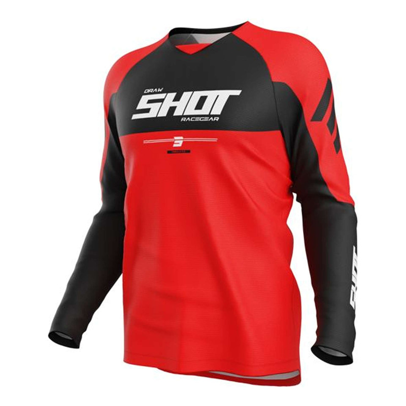 Maillot cross Shot Drax Private red- S