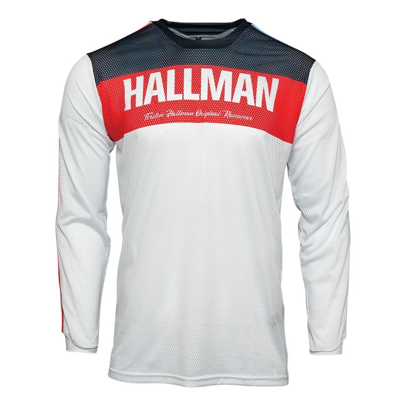 Maillot cross Thor Hallman Tapd Air rouge/blanc/bleu- S