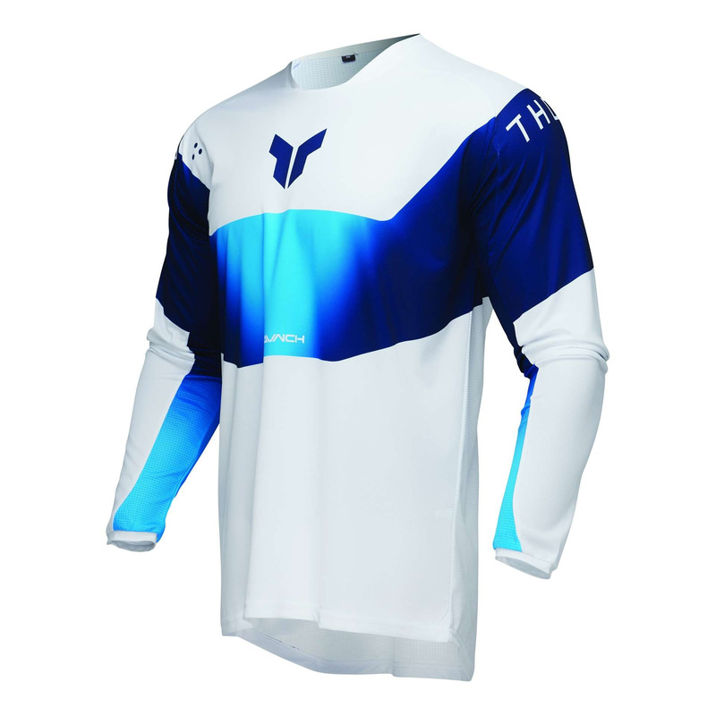 Maillot cross Thor Launchmode Storm white