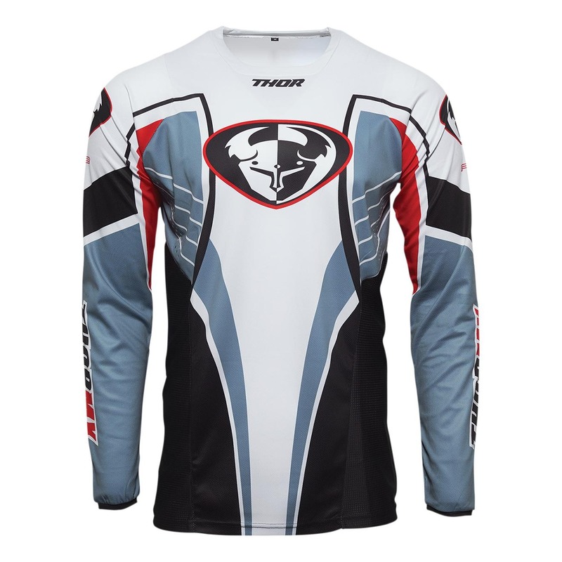 Maillot cross Thor Pulse 03 LE steel/blanc/bleu/rouge- XL